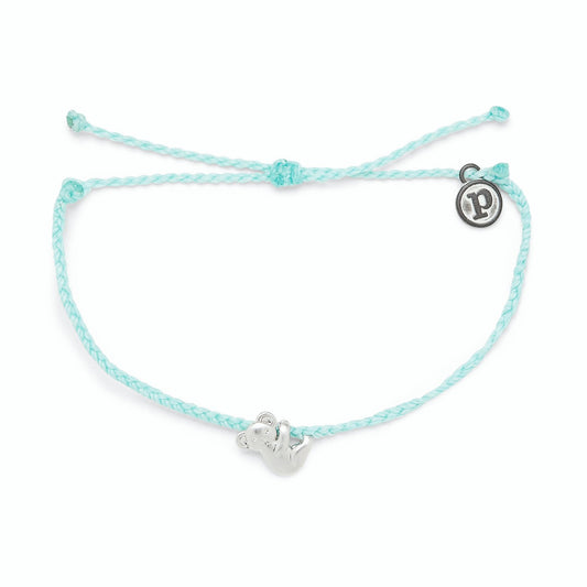 Pura Vida Koala Silver Bracelet Seafoam
