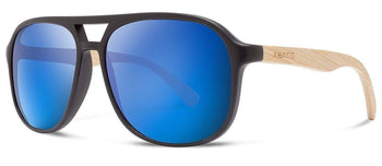 Matte Black/Deep Blue Mirror